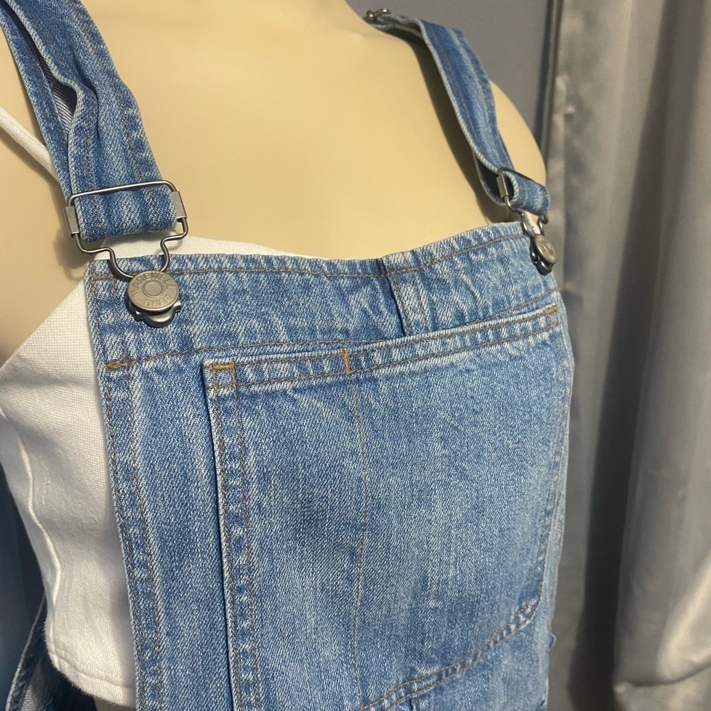 Madewell Blue Denim Overalls Classic Style - Picture 3 of 12